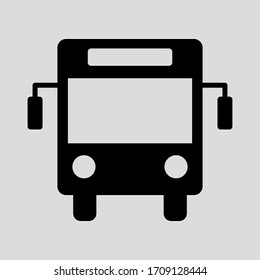 bus vector icon flat simple