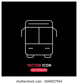 Bus Vector Icon Illustration