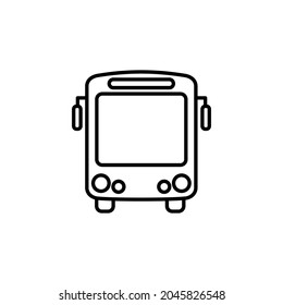 Icono del vector de bus, ilustración del vector del bus.