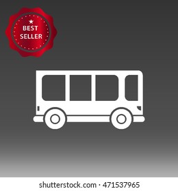 Bus Vector Icon Illustration