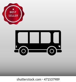 Bus Vector Icon Illustration