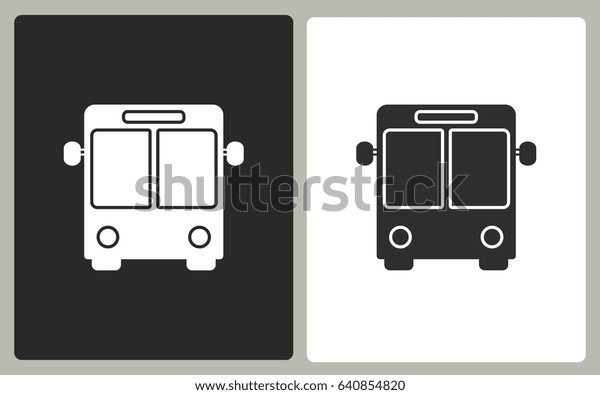 Bus vector icon. Illustration isolated for\
graphic and web design.