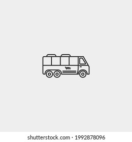 Bus vector icon illustration sign