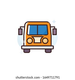 Bus Vector Icon. illustration Style EPS 10 File