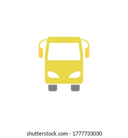 bus vector icon logo design