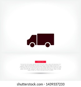 Bus Vector icon . Lorem Ipsum Illustration design