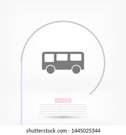 Bus Vector icon . Lorem Ipsum Illustration design