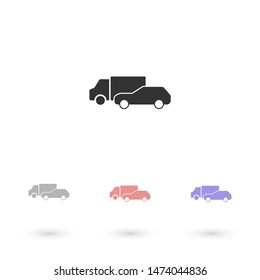 Bus Vector icon . Lorem Ipsum Illustration design