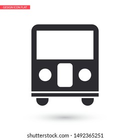 Bus Vector icon . Lorem Ipsum Illustration design