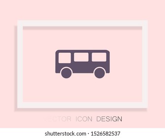 Bus Vector icon . Lorem Ipsum Illustration design