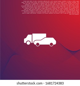 Bus Vector icon . Lorem Ipsum Illustration design