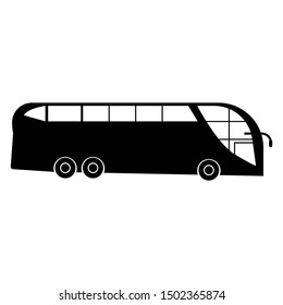 Bus vector icon in modern style for web site and mobile app - Vector