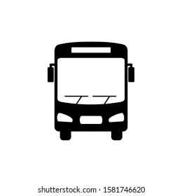 Bus vector icon on eps 10 with a white background