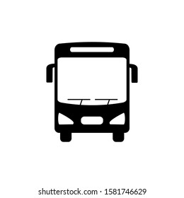 Bus vector icon on eps 10 with a white background