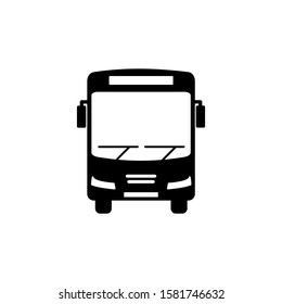 Bus vector icon on eps 10 with a white background