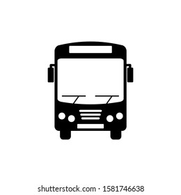 Bus vector icon on eps 10 with a white background