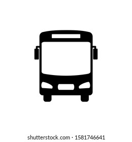 Bus vector icon on eps 10 with a white background