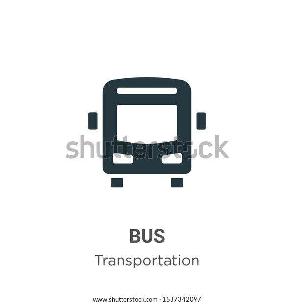 Bus vector icon on white background. Flat\
vector bus icon symbol sign from modern transportation collection\
for mobile concept and web apps\
design.