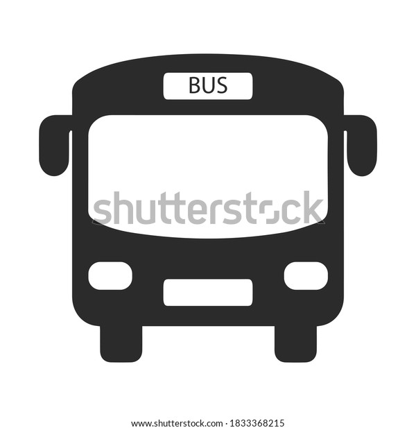 Bus vector icon on white background. Public\
transport sign.