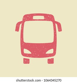 Bus vector icon. Public transport symbol. Flat illustration