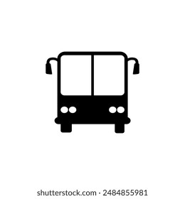 Bus vector icon. School Bus illustration sign. Public transport symbol.