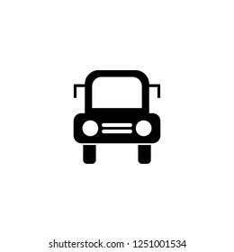 bus vector icon. bus sign on white background. bus icon for web and app