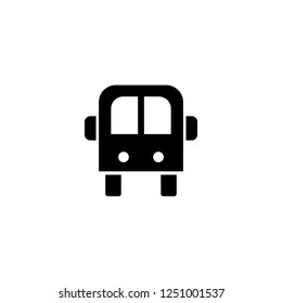 bus vector icon. bus sign on white background. bus icon for web and app