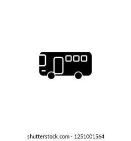 bus vector icon. bus sign on white background. bus icon for web and app