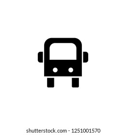 bus vector icon. bus sign on white background. bus icon for web and app