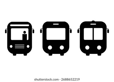 Icono de Vector de autobús. símbolo de autobús símbolo de parada de autobús