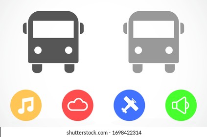 Bus vector icon. Bus for traffic icon. Bus travel . Bus for city icon. vector icon WEB