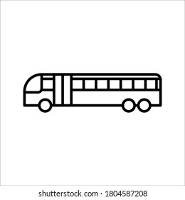 Bus vector icon. Bus for traffic icon. Bus travel . Bus for city icon on white background