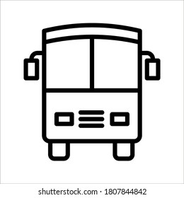 Bus vector icon. Bus for traffic icon. Bus travel . Bus for city icon on white background