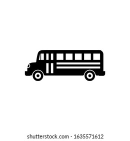 Bus vector icon in  trendy flat design