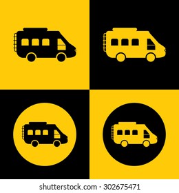 Bus vector icon for Web & mobile. Eps-10.