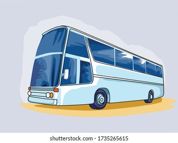 bus vector illustration isolated  Drawing 1