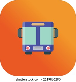 ilustración de bus Vector en un fondo transparente.Símbolos de calidad premium.Icono plano de línea vectorial para concepto y diseño gráfico.
