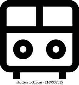 bus Vector illustration on a transparent background.Premium quality symmbols.Stroke vector icons for concept and graphic design.