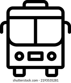 bus Vector illustration on a transparent background.Premium quality symbols.Thin line vector       icon for concept and graphic design.