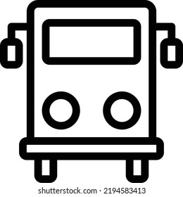 bus Vector illustration on a transparent background.Premium quality symmbols.Stroke vector icons for concept and graphic design.