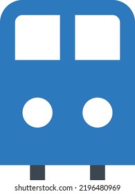 bus Vector illustration on a transparent background.Premium quality symbols.Glyphs vector icon for concept and graphic design.