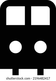 ilustración de bus Vector en un fondo transparente.Símbolos de calidad premium.Icono vectorial de glifos para concepto y diseño gráfico.