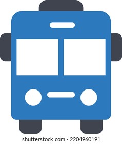 bus Vector illustration on a transparent background. Premium quality symmbols. Glyphs vector icons for concept and graphic design. 

