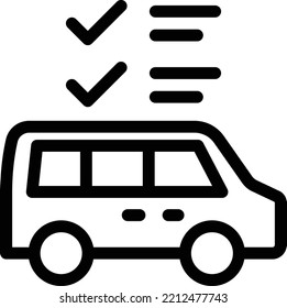 ilustración de bus Vector en un fondo transparente. Símbolos de calidad superior. Iconos vectoriales de línea delgada para el diseño de conceptos y gráficos.