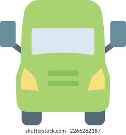 ilustración de bus Vector en un fondo transparente. Símbolos de calidad superior. Iconos vectoriales de color de línea para el concepto y el diseño gráfico. 
