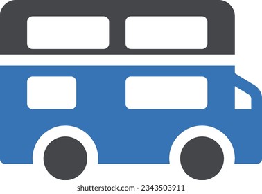 bus Vector illustration on a transparent background.Premium quality symmbols.Glyphs vector icon for concept and graphic design.