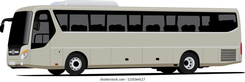 Similar Images, Stock Photos & Vectors of Bus on isolated white ...