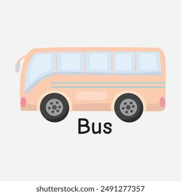 Ilustración vectorial de autobuses para el transporte público