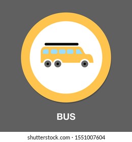 bus. Vector illustration bus to transport people. easy editing bus illustration. school bus For your design