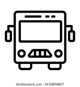 Bus Vector Line Icon Design